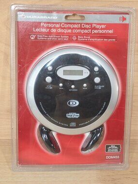 Durabrand DDM455 Portable CD Player Skip-Free Anti-Shock New Sealed Vintage